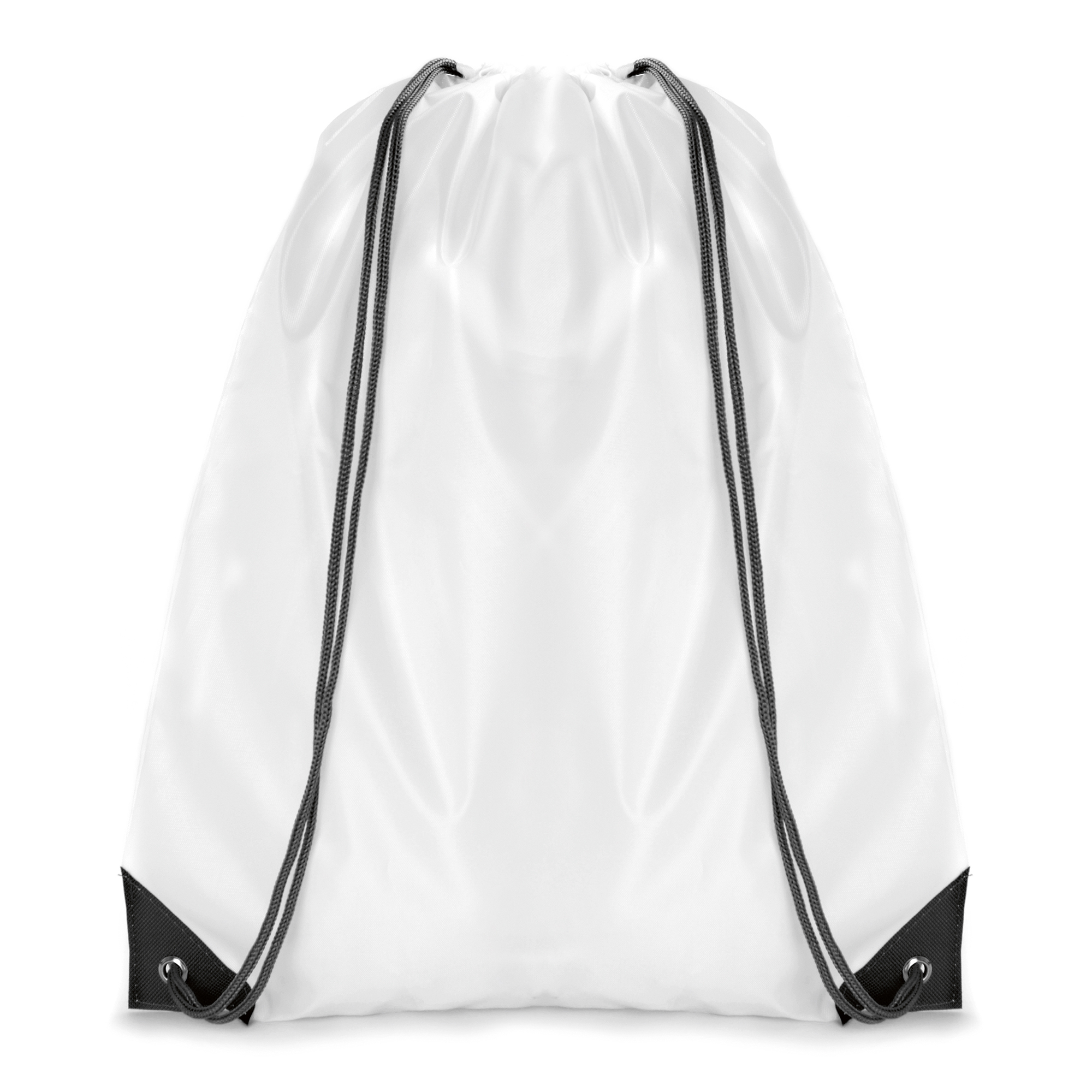 Picture of White Coloured Trim Pegasus Drawstring Bag