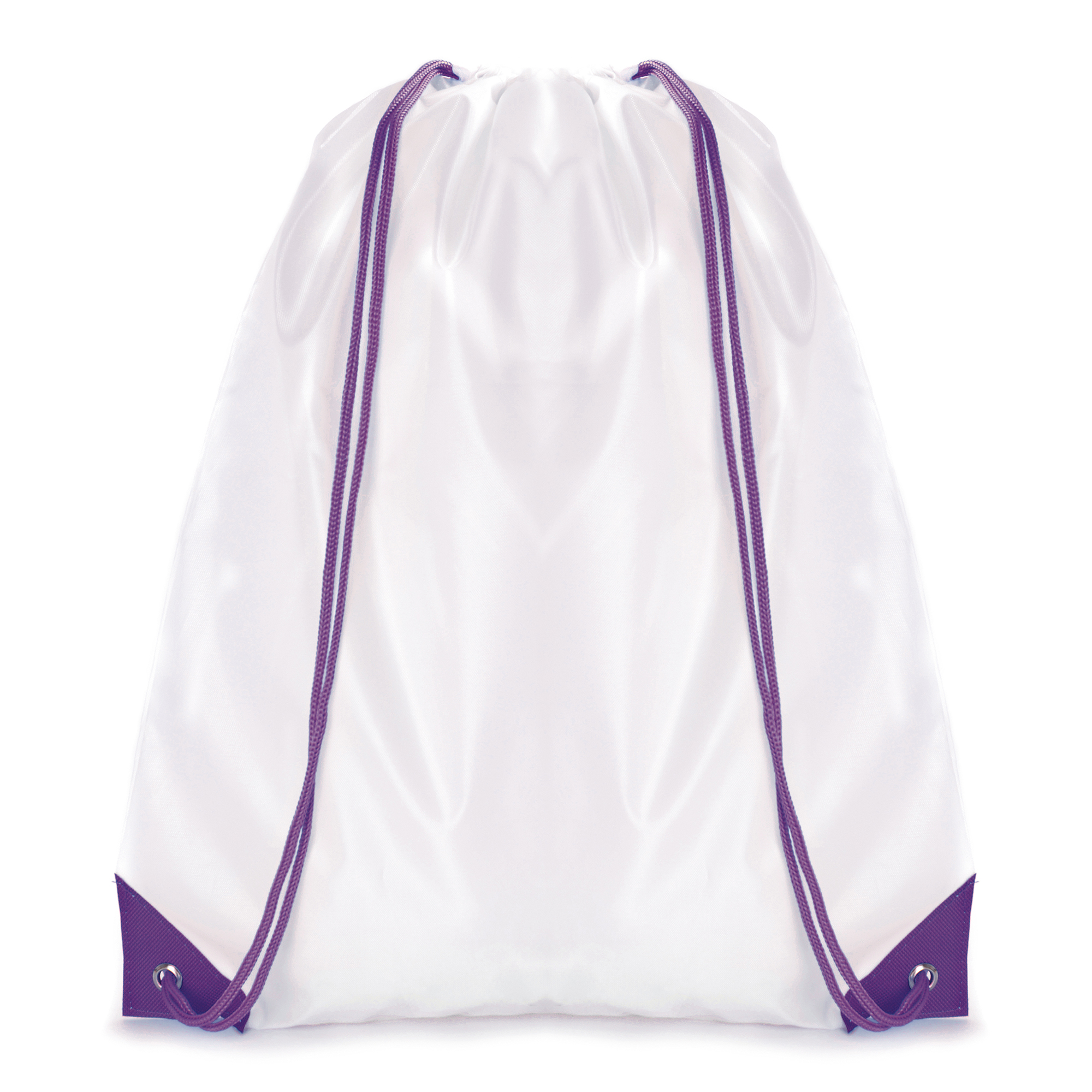 Picture of White Coloured Trim Pegasus Drawstring Bag