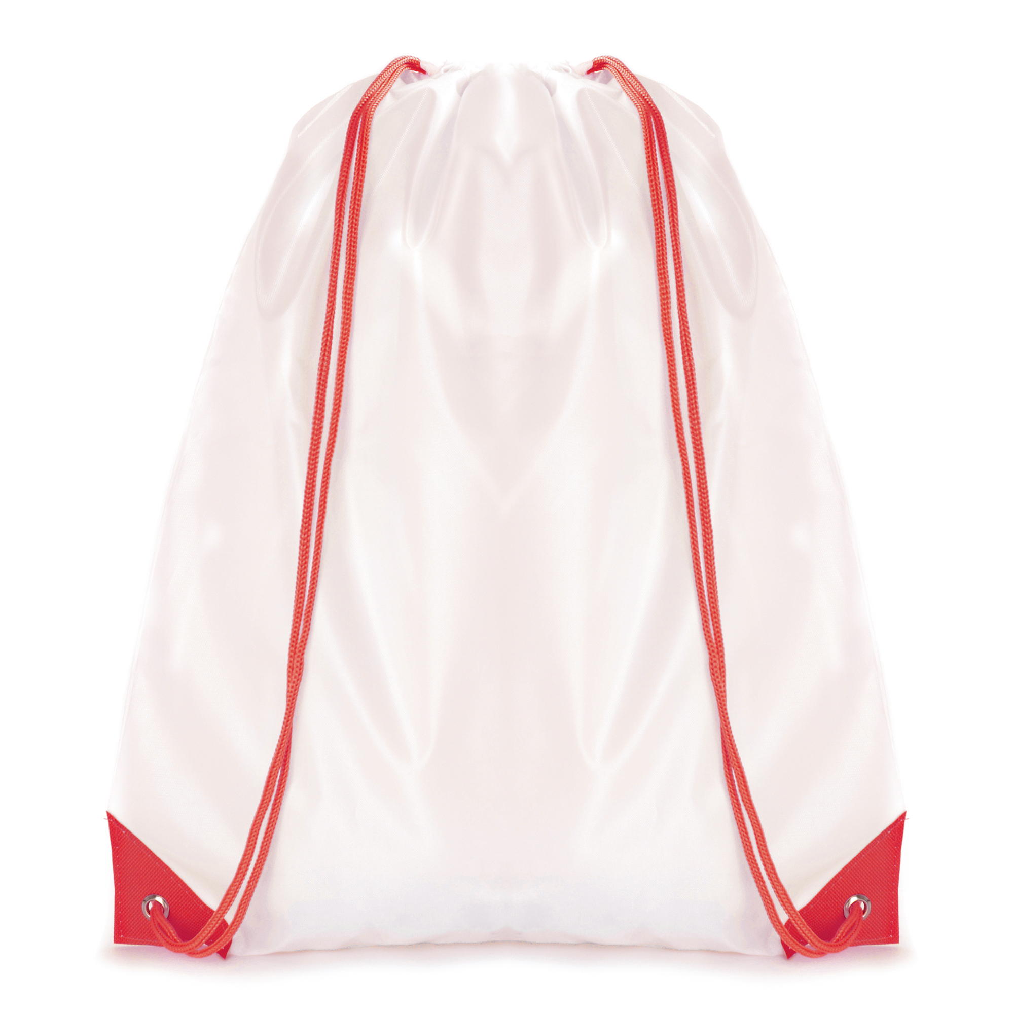 Picture of White Coloured Trim Pegasus Drawstring Bag