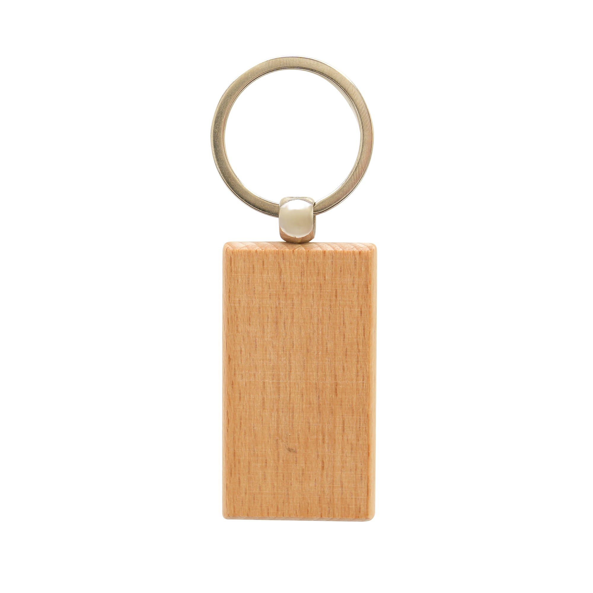 Picture of Rectangular Beech Wood Keyring