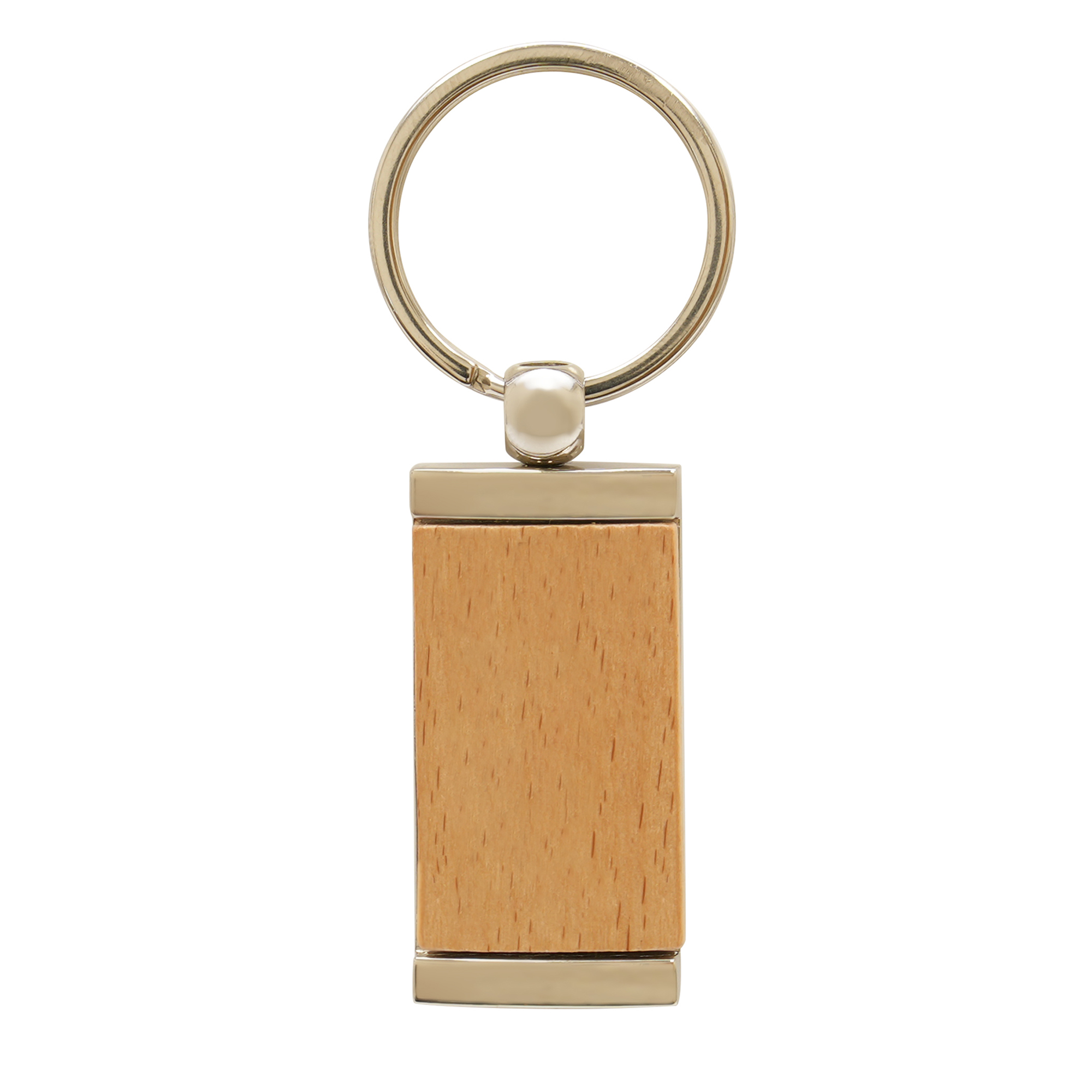 Picture of Bambley Bamboo And Metal Keyring