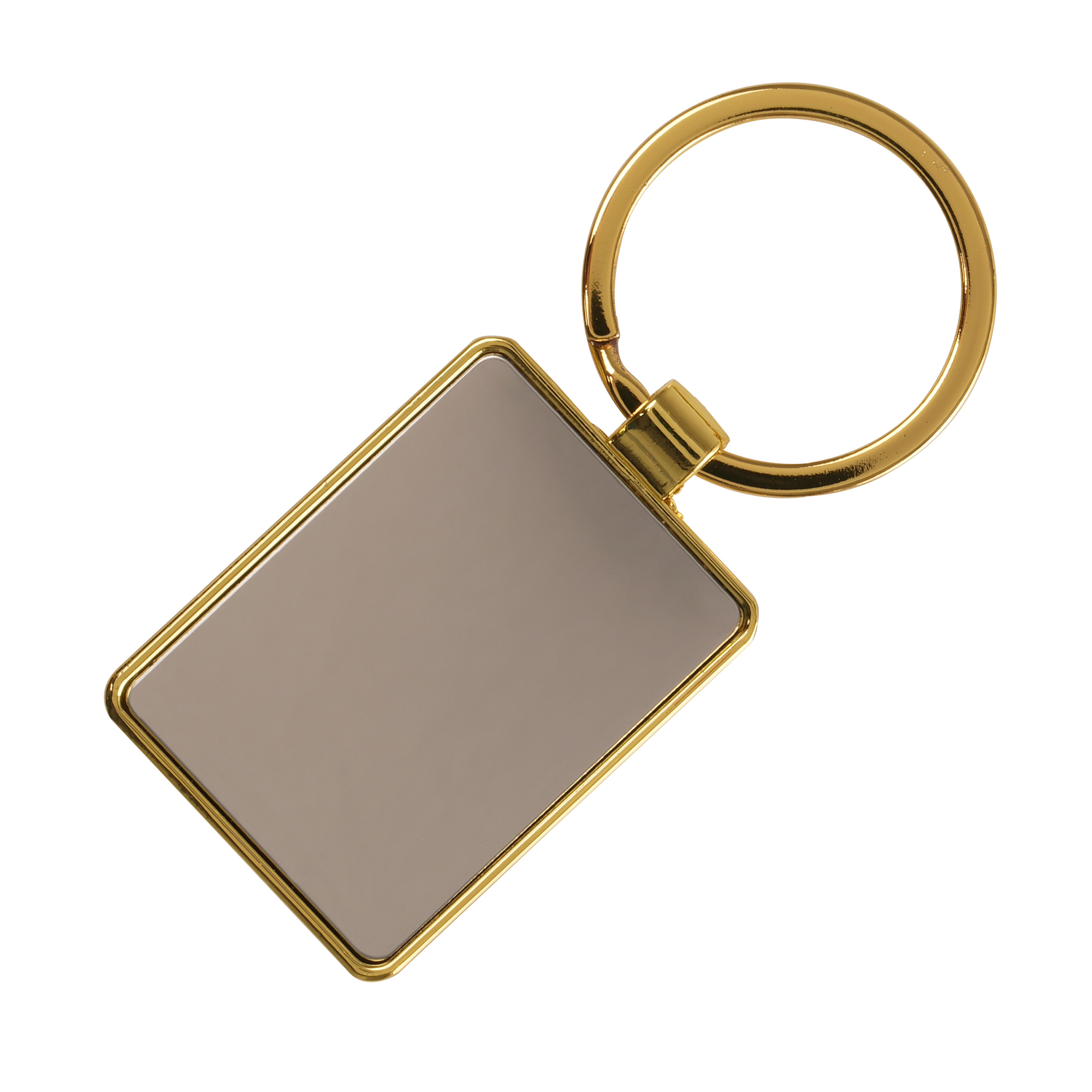 Picture of Rectangular Gold Keyring