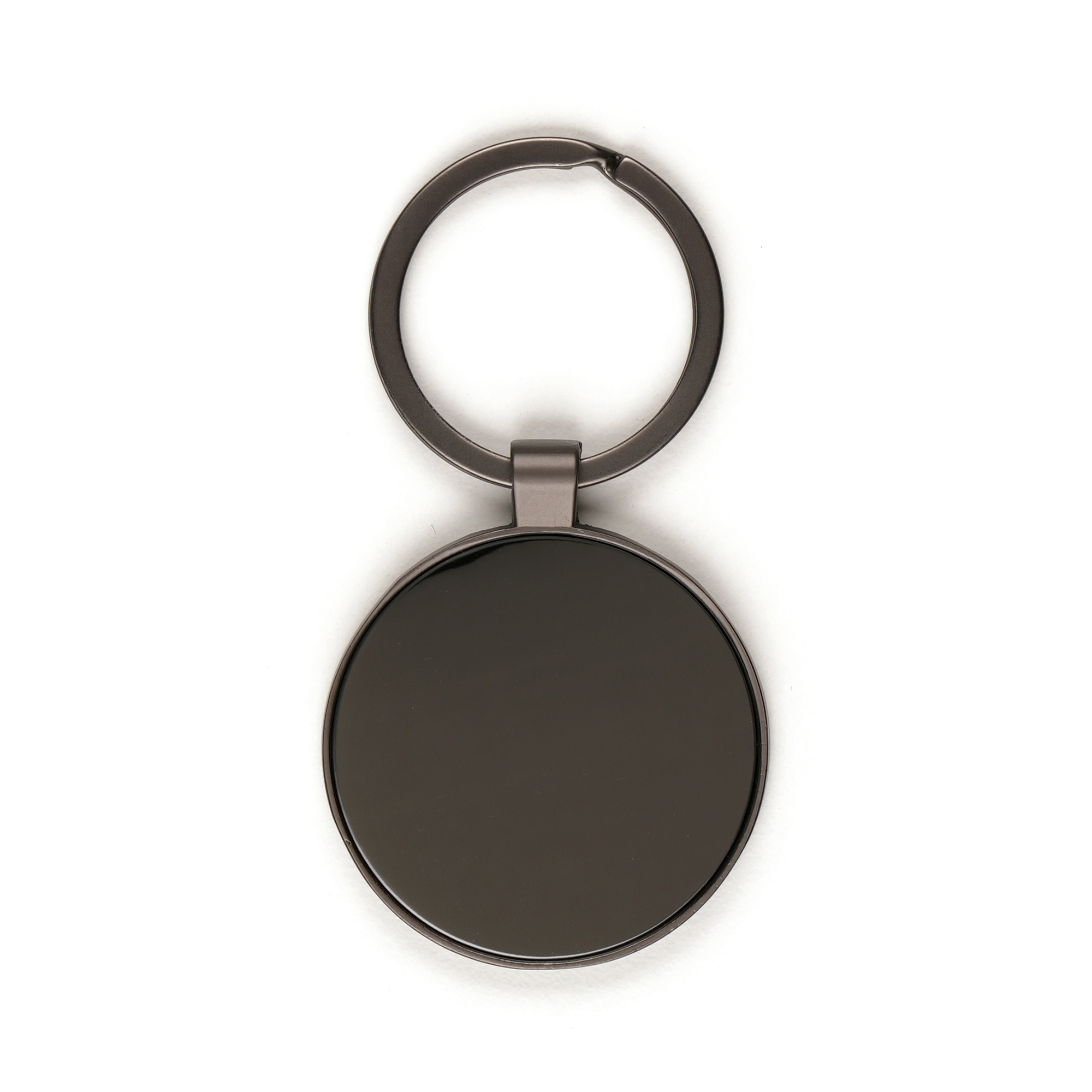 Picture of Circular Gun Metal Keyring
