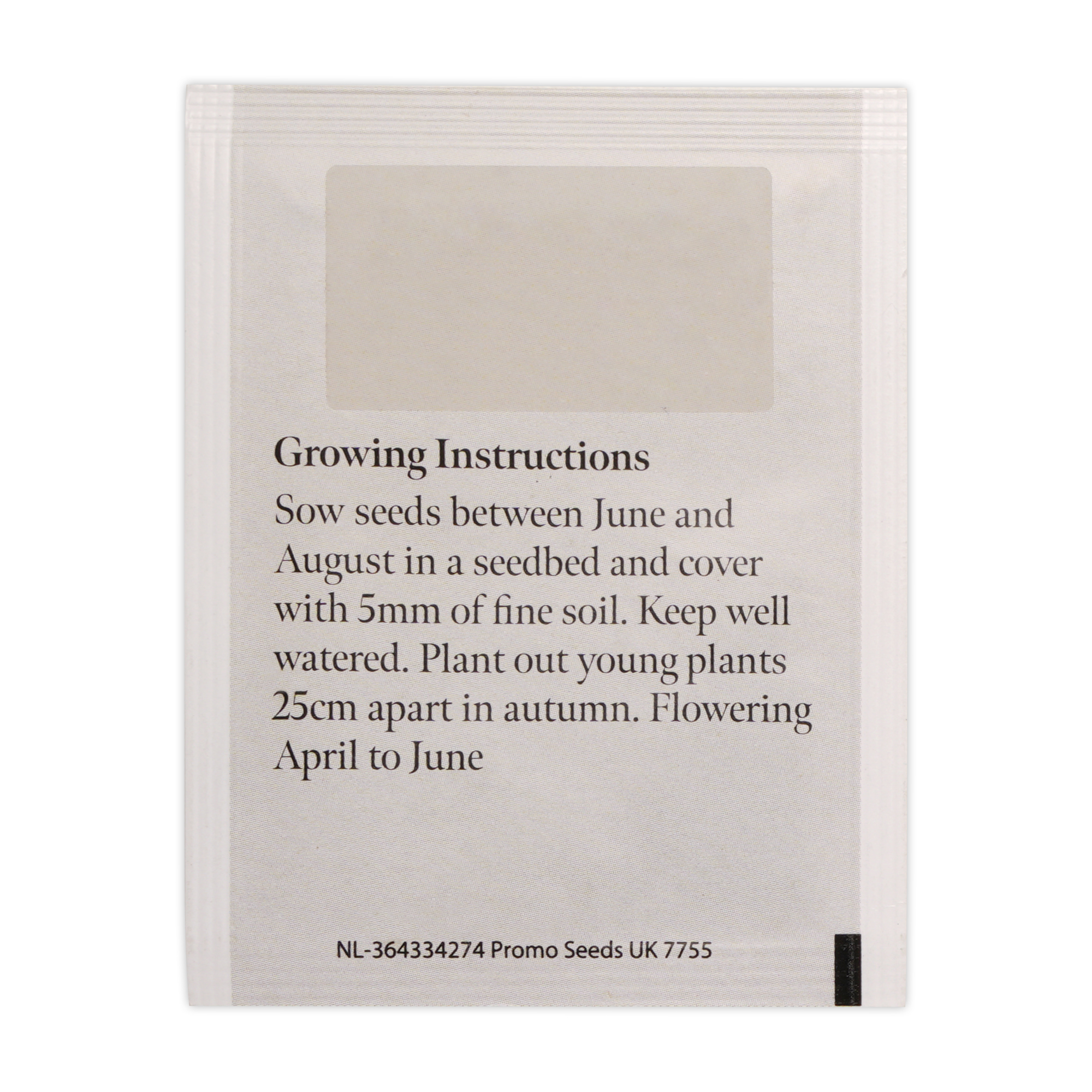 Picture of Standard Seed Packet