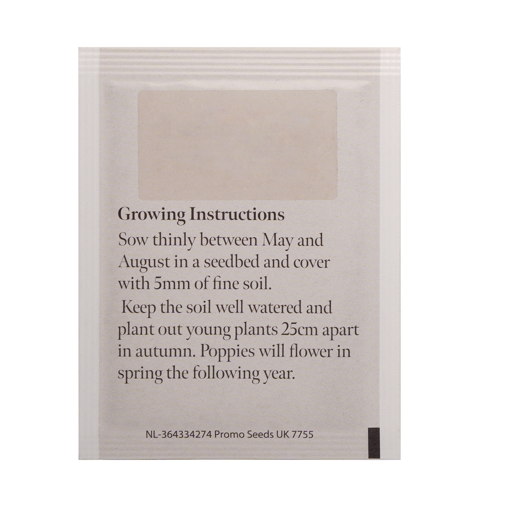 Picture of Standard Seed Packet