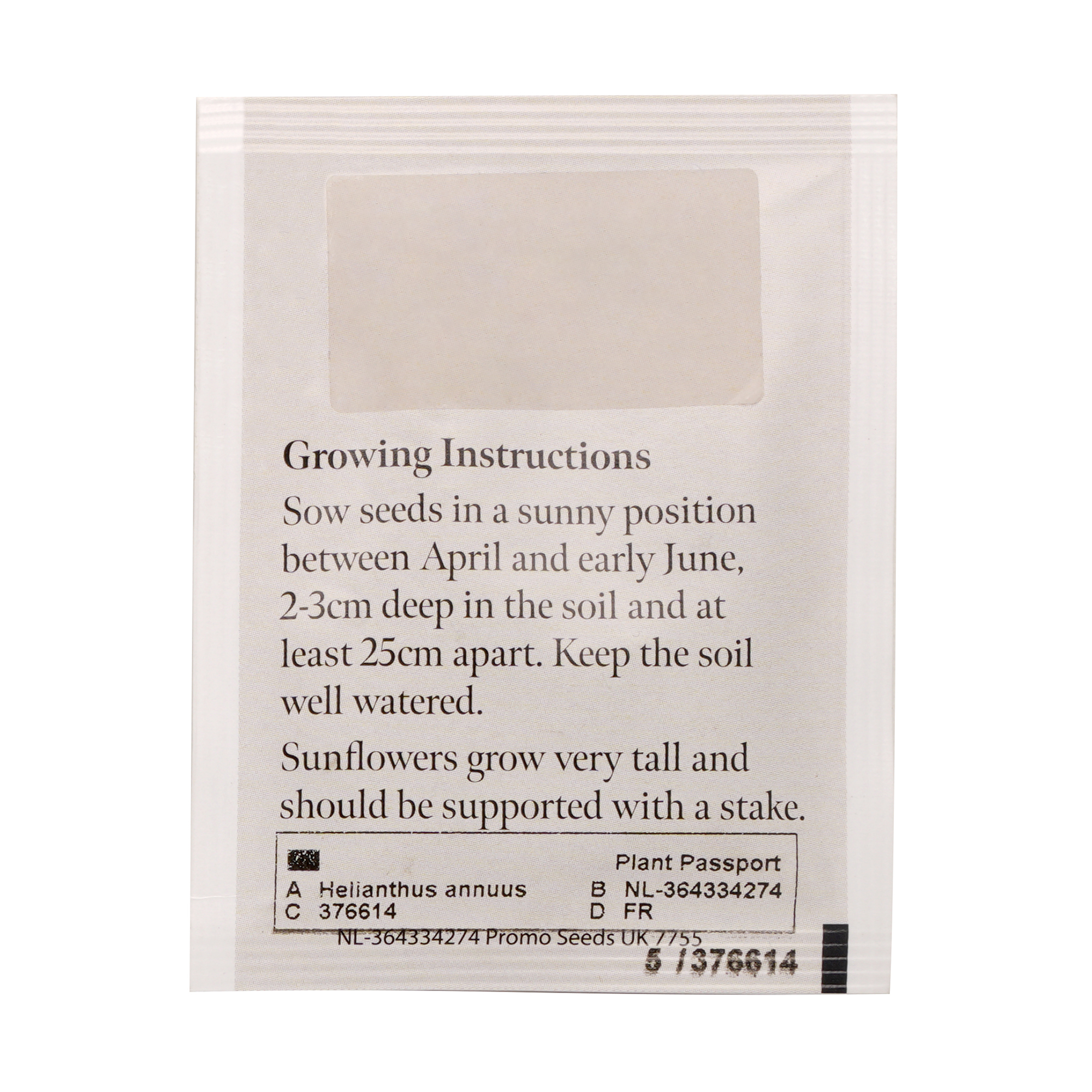 Picture of Standard Seed Packet