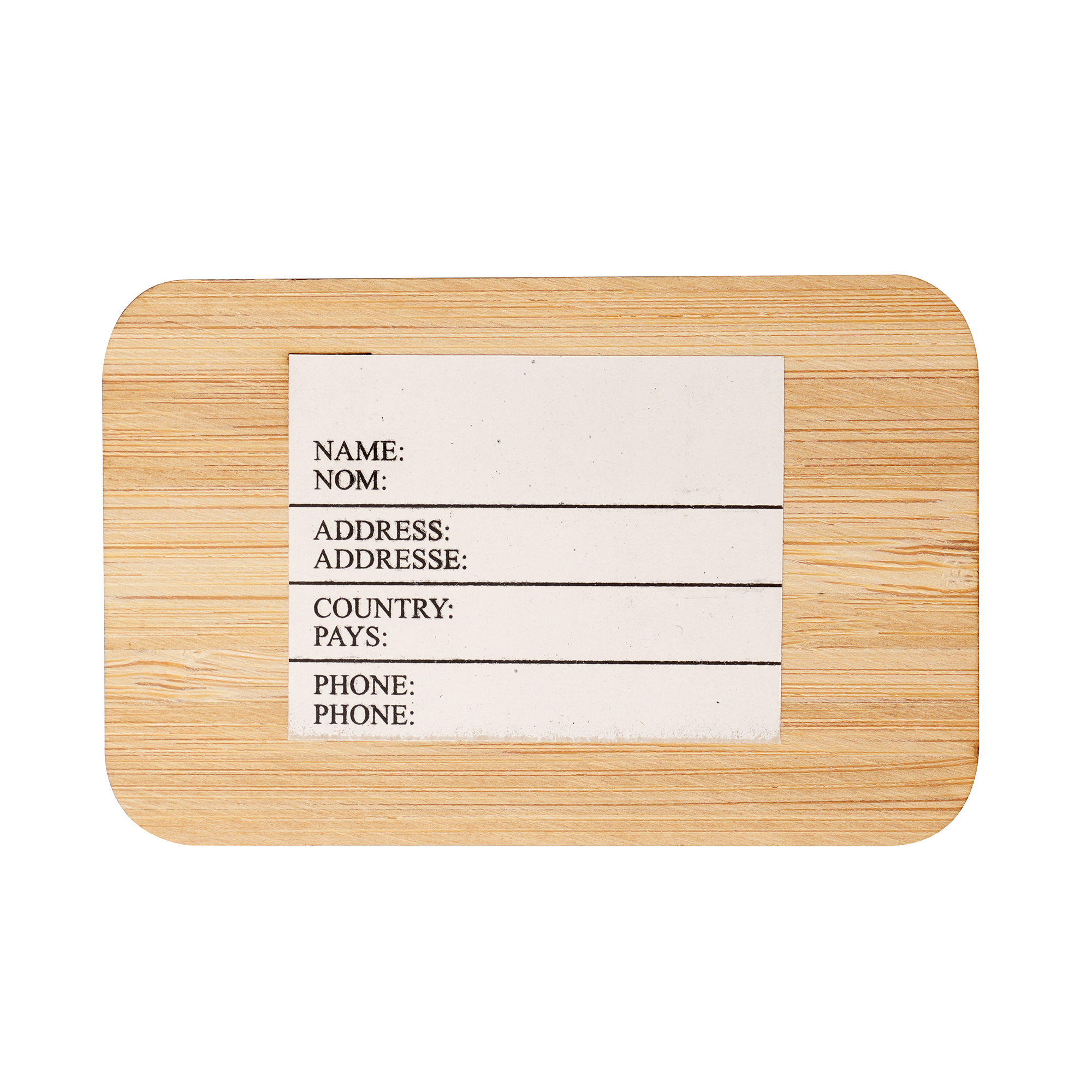 Picture of Bamboo Luggage Tag