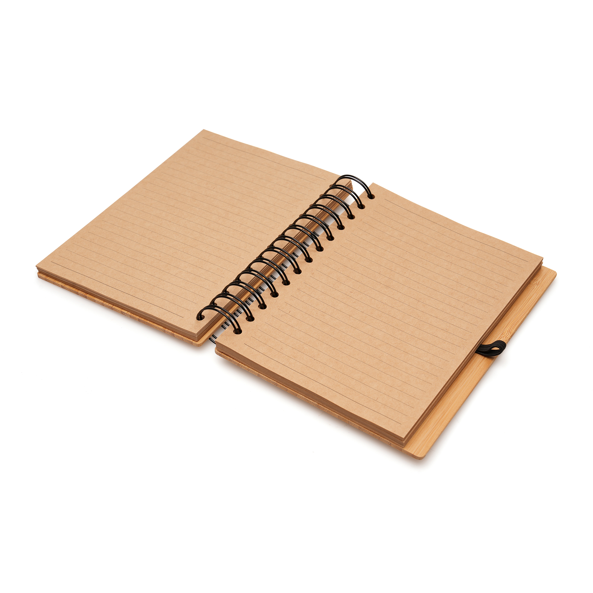 Picture of B6 Spiral Bamboo Notebook