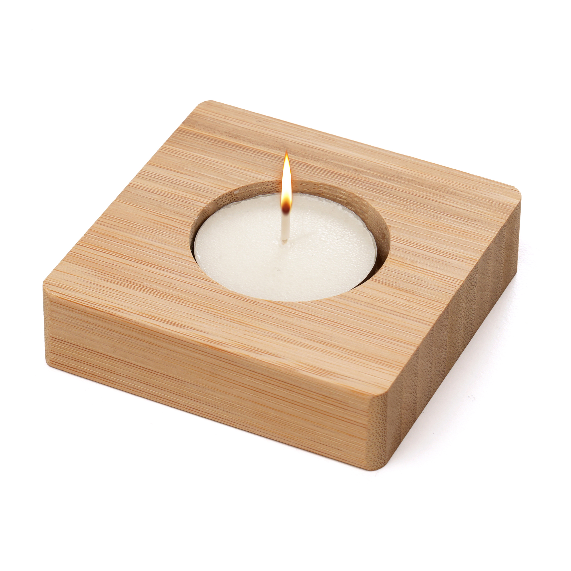 Picture of Bamboo Tealight Holder (Includes Tealight)