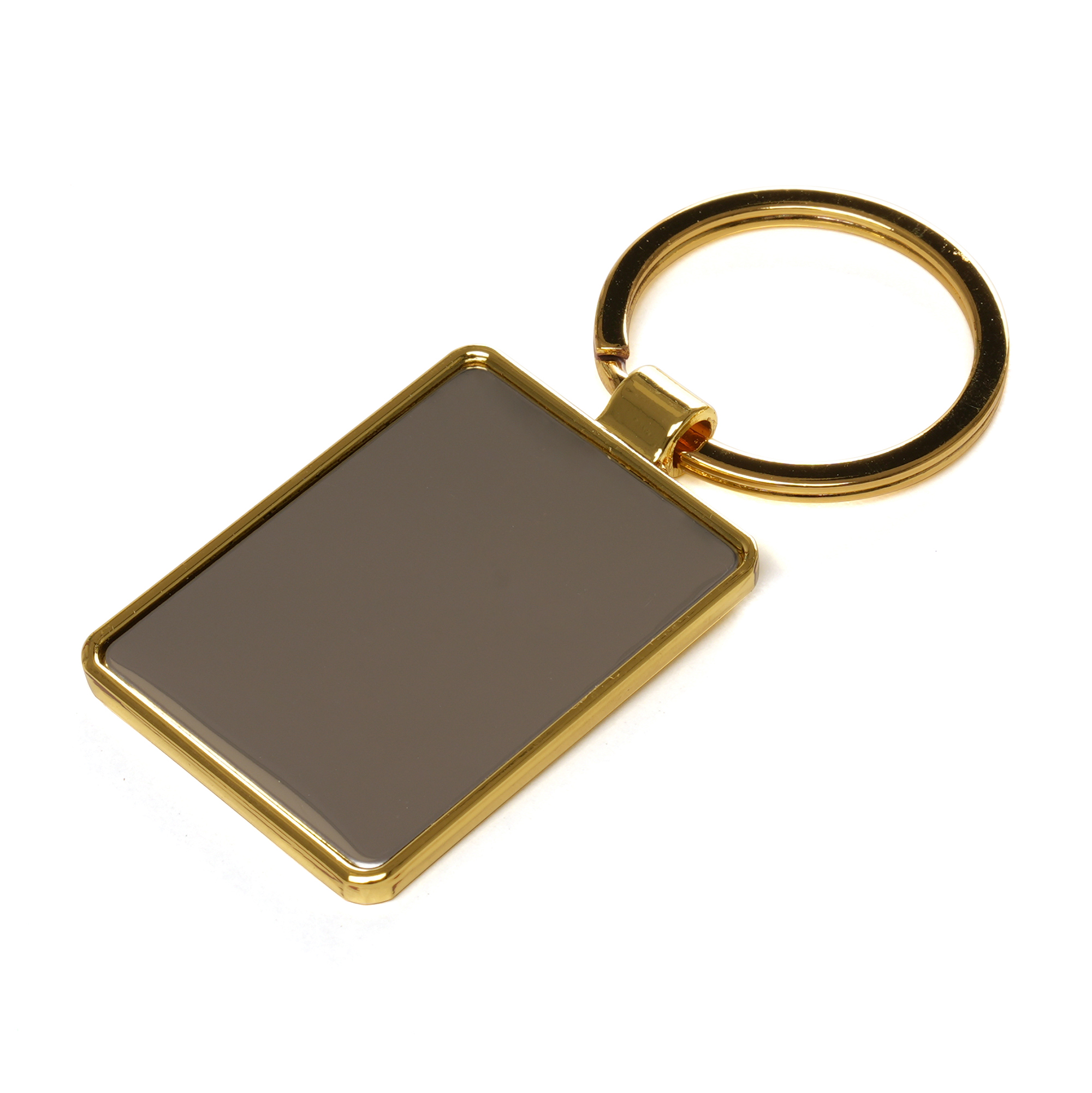 Picture of Rectangular Gold Keyring
