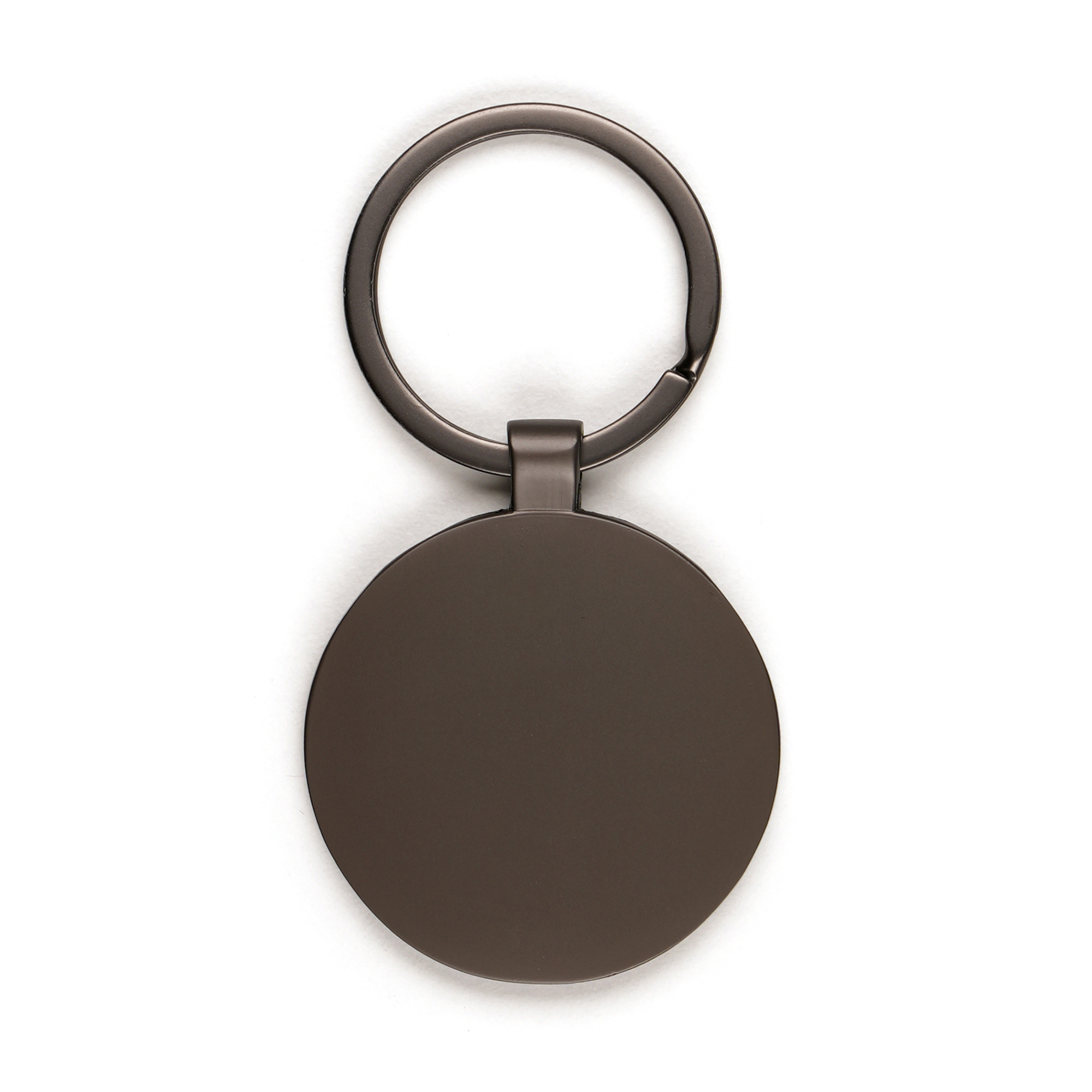 Picture of Circular Gun Metal Keyring