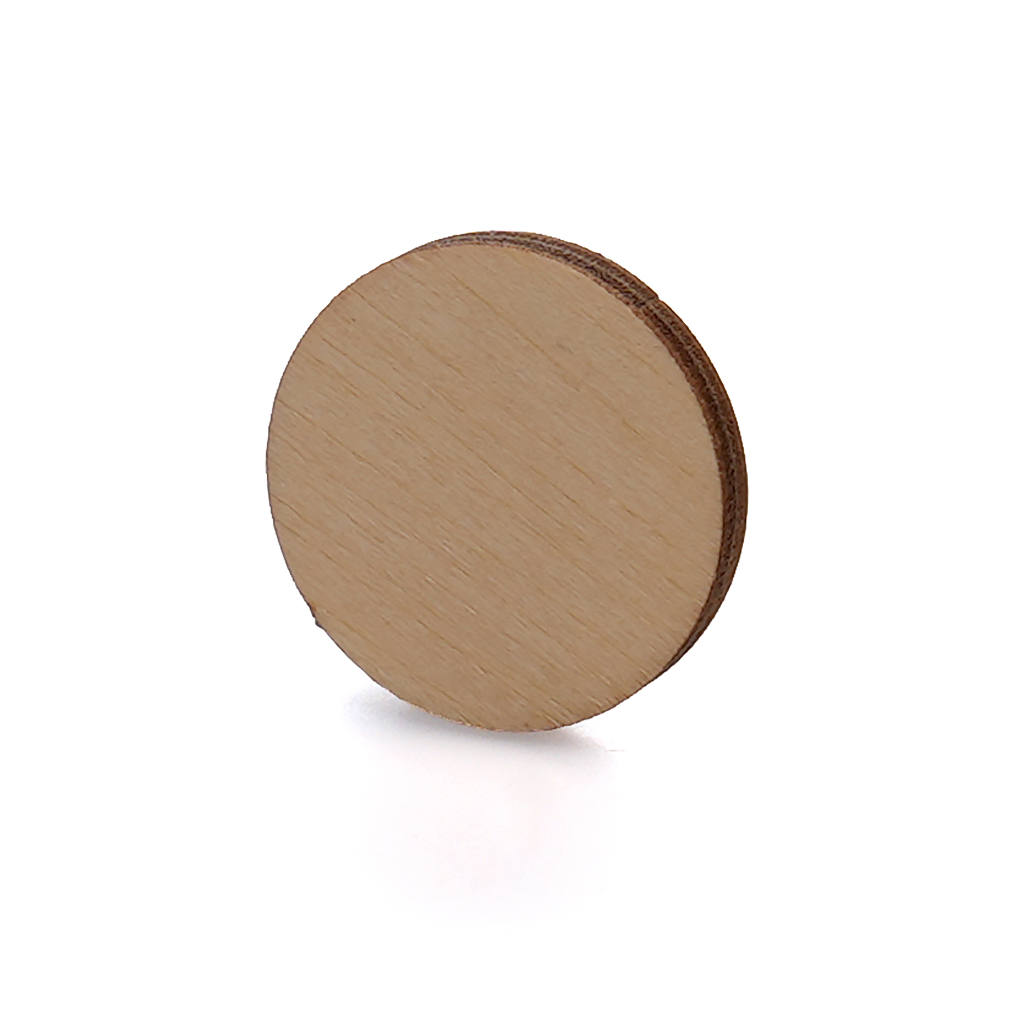 Picture of Small Round Wooden Badge