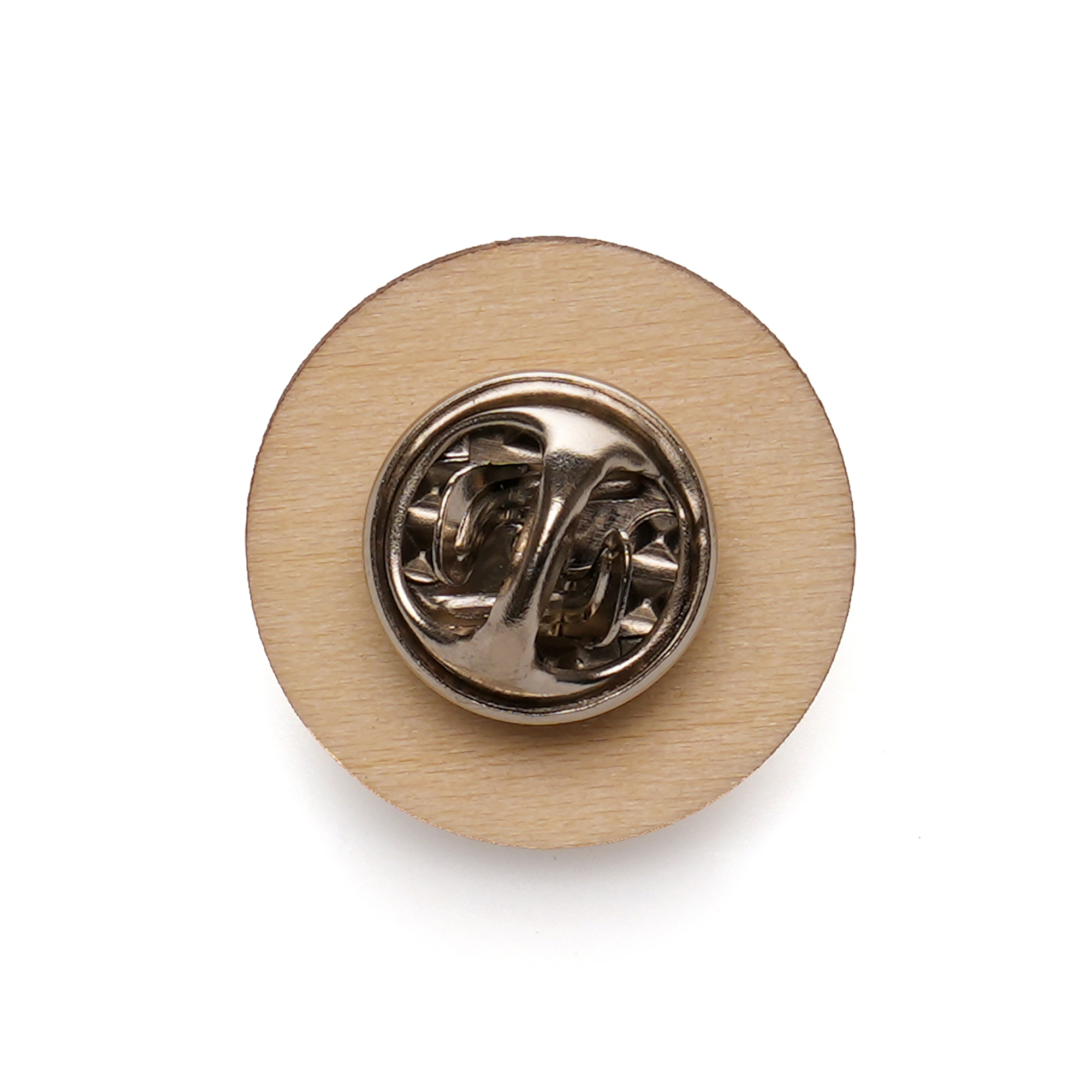 Picture of Small Round Wooden Badge