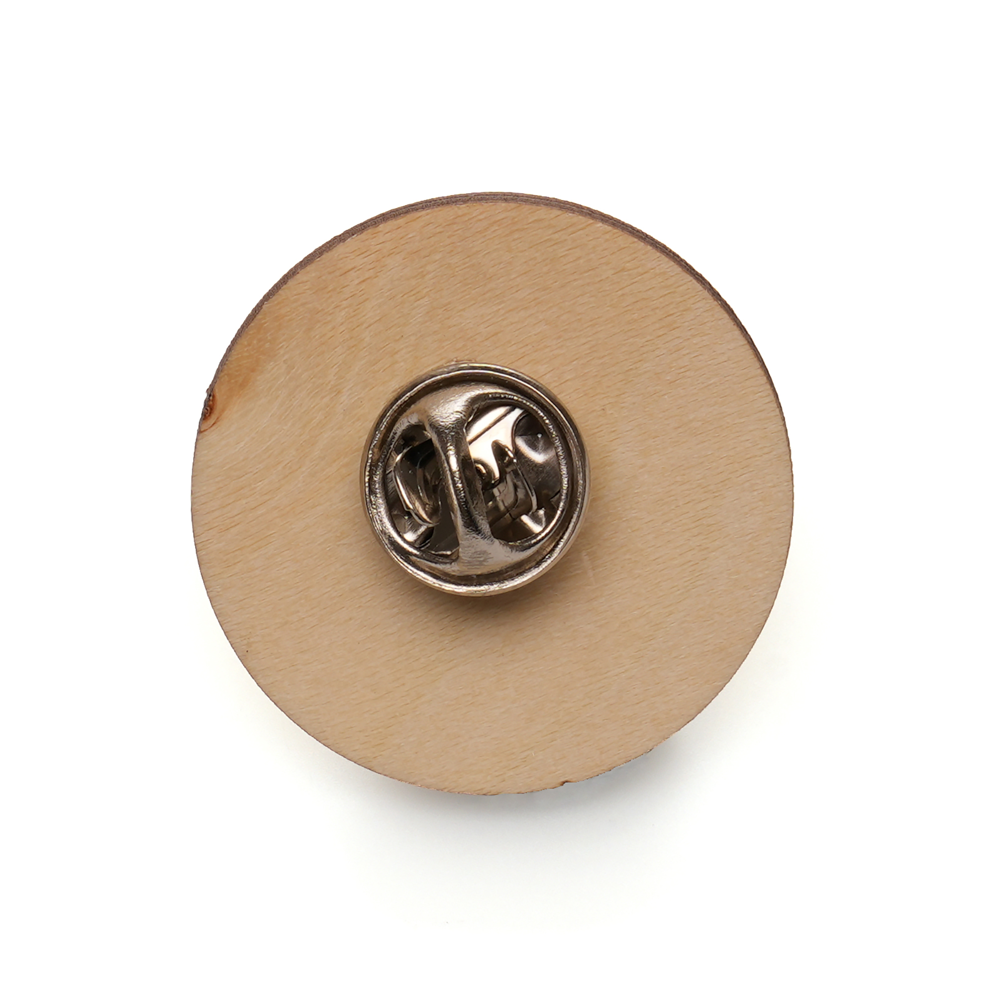 Picture of Medium Round Wooden Badge