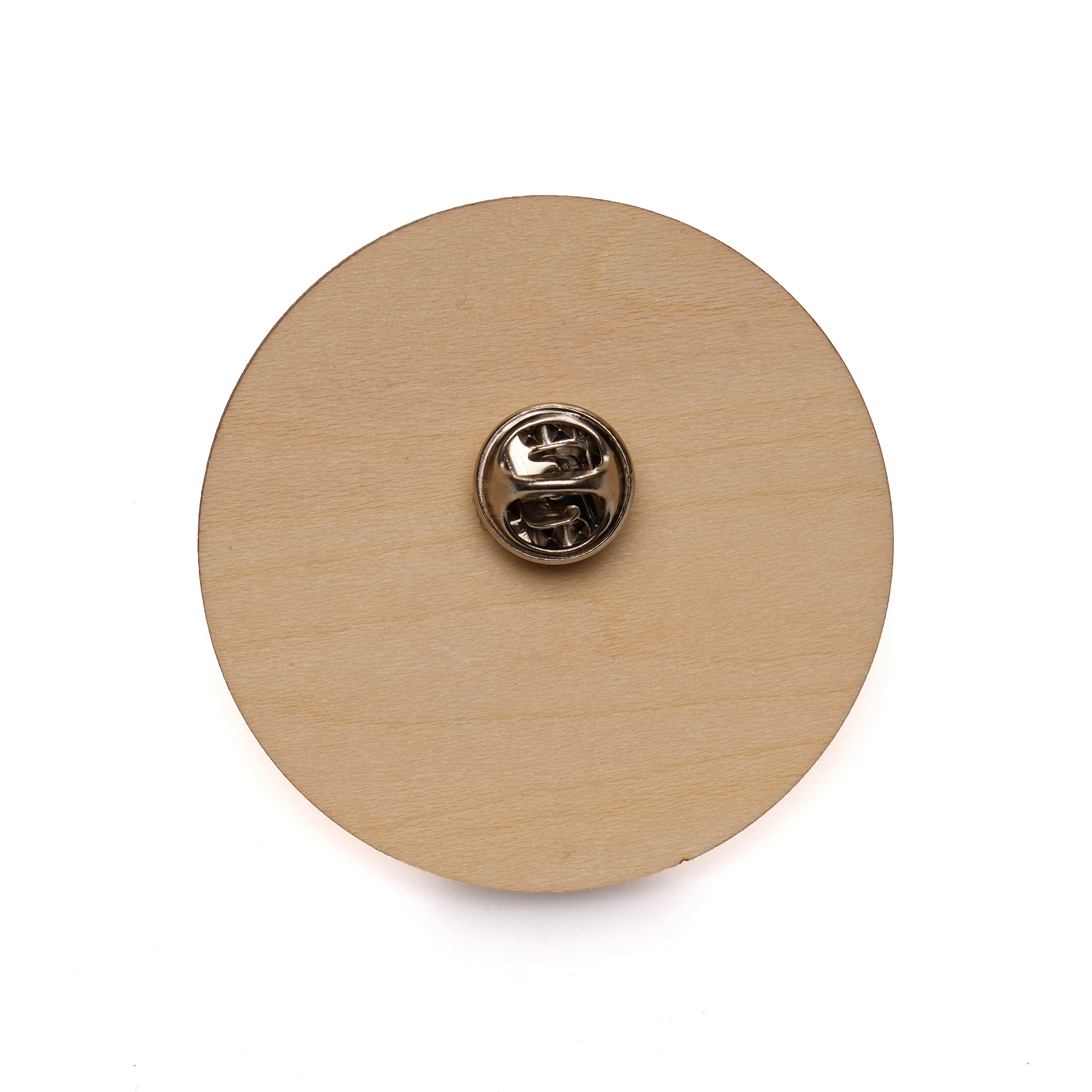 Picture of Large Round Wooden Badge