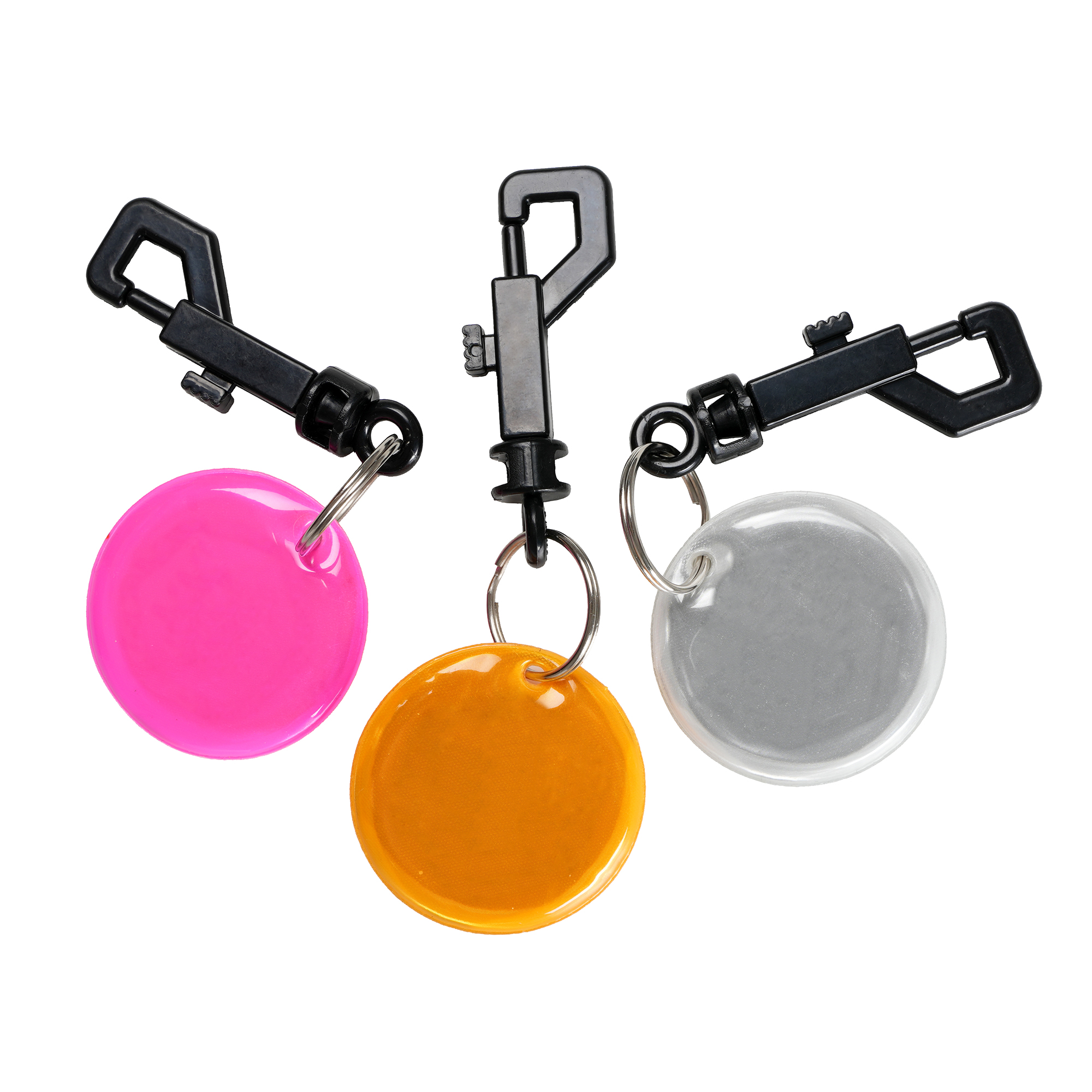Picture of Round Reflective Keyring with Clip