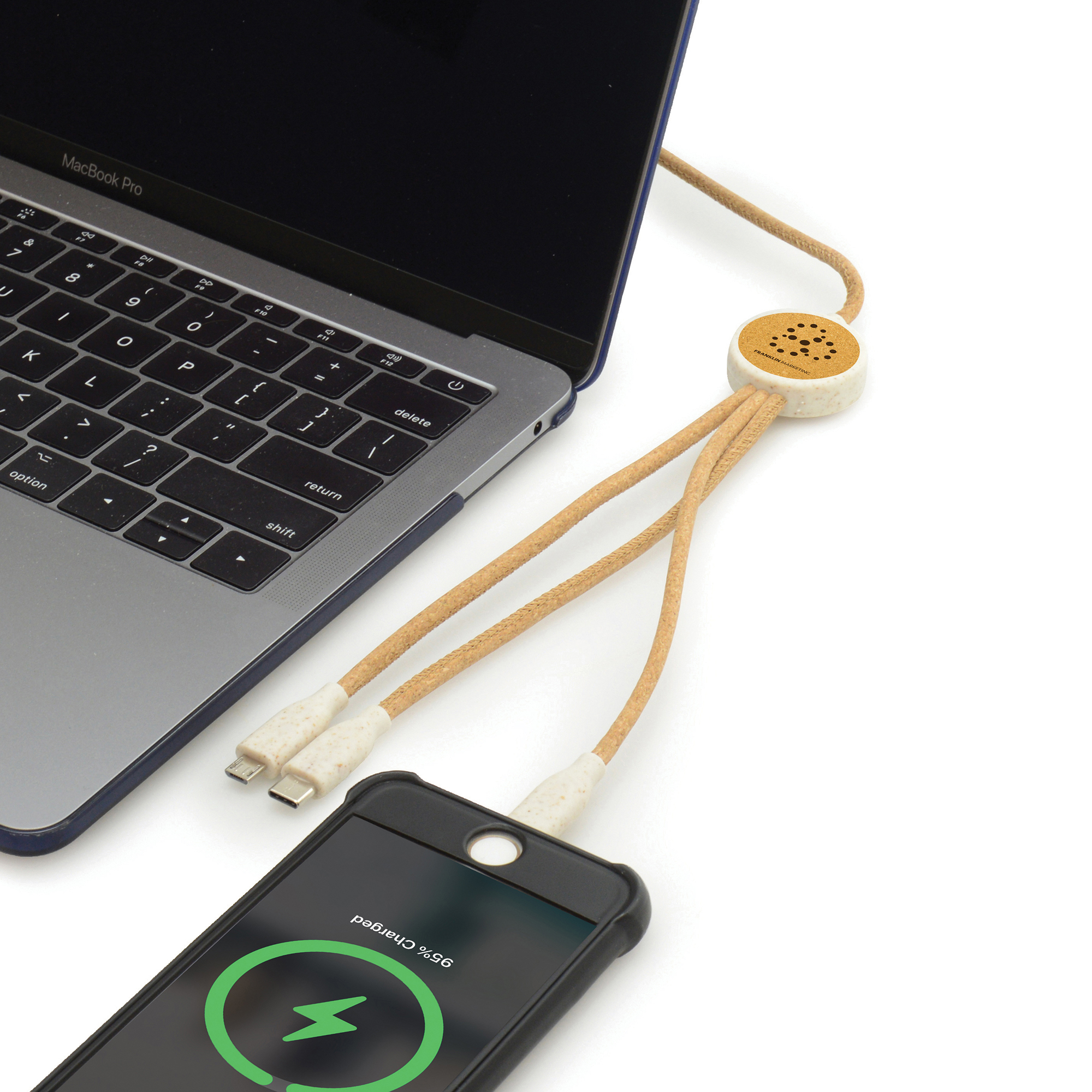 3 In 1 Cork Charging Cable
